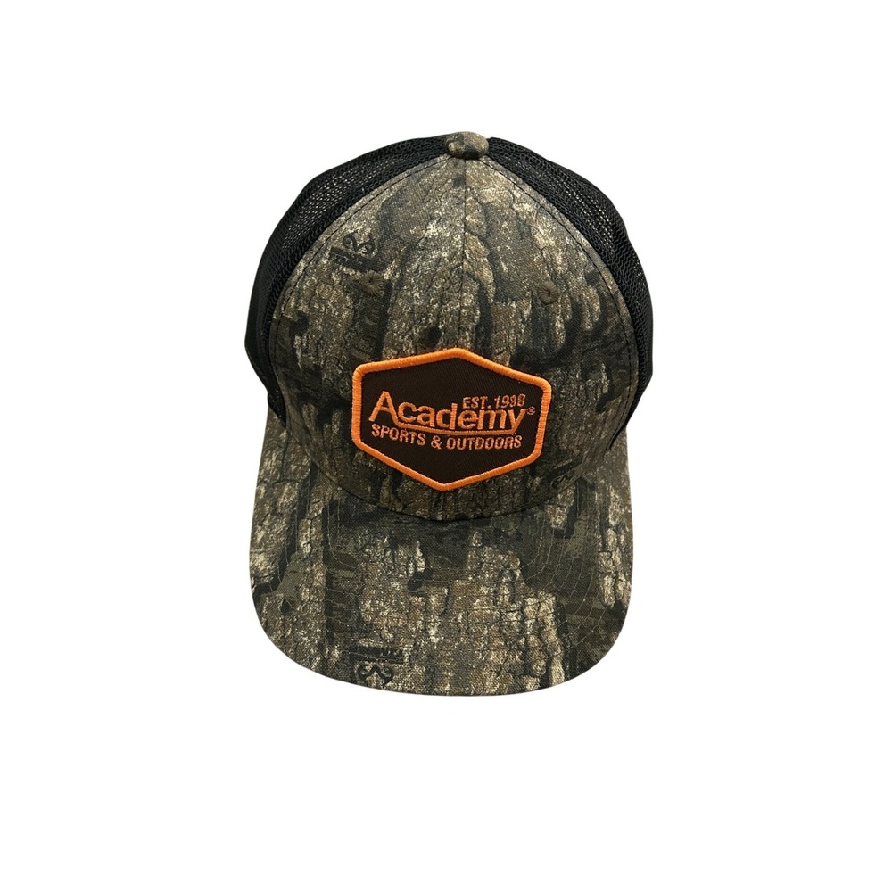 Academy Sports Outdoors Trucker Hat Mens OSFA Camo New Realtree Timber Mesh Cap